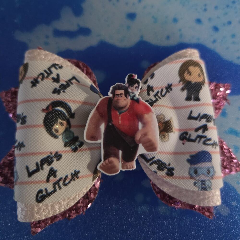 Custom wreck it Ralph Hair bow